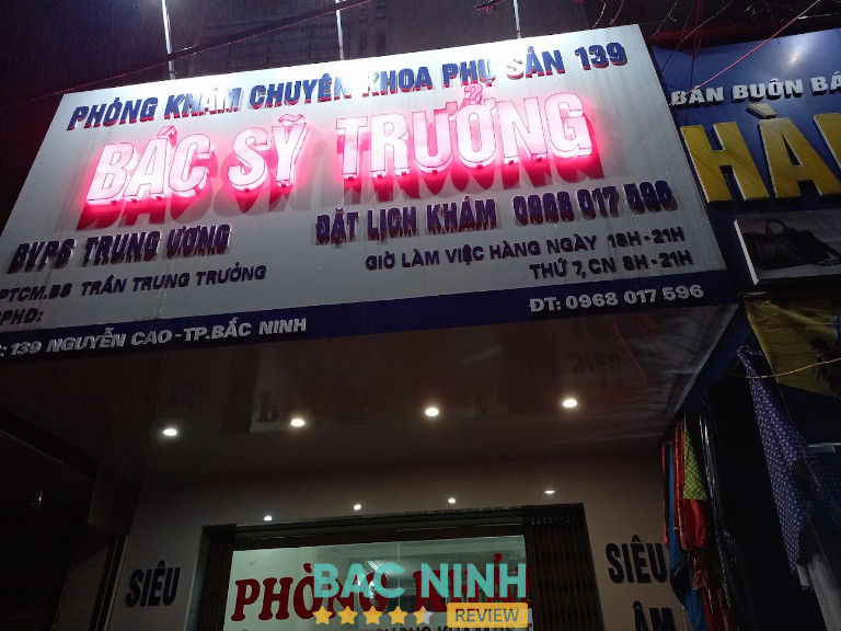 Bài đánh giá về Phòng khám chuyên khoa phụ sản Bác sĩ Trưởng, Bắc Ninh
